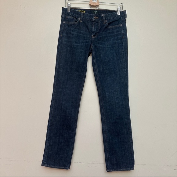 J.Crew Matchstick Stretch Jeans Women’s Size 28S Dark Wash Straight Leg - Picture 1 of 10